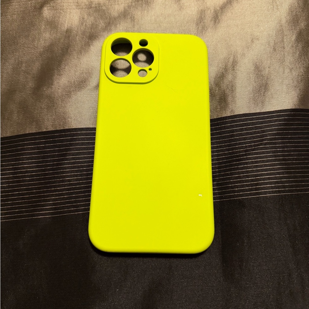 iPhone 13 Pro Max Neon Yellow Phone Case